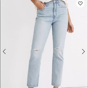 Madewell high-rise slim crop boy jean